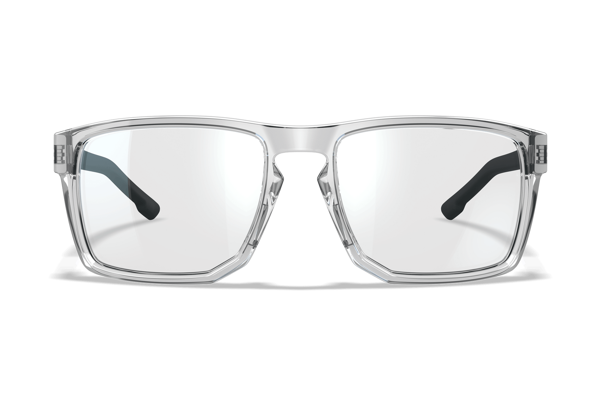 Wiley X Apex Z87 safety sunglasses - Gloss Crystal Light Grey Frame / Clear Lens