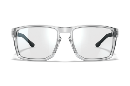 Wiley X Apex Z87 safety sunglasses - Gloss Crystal Light Grey Frame / Clear Lens
