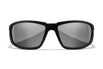 Wiley X Boss Z87 safety sunglasses - Matte Black Frame / Polarized Blue Mirror Lens