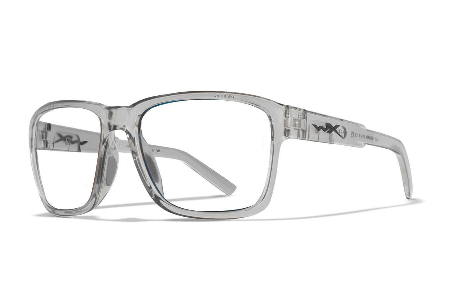 Wiley X Trek Z87 safety sunglasses - Light Grey Frame / Clear Lens