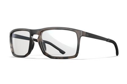 Wiley X Axe Z87 safety sunglasses - Matte Tortoise Brown Frame / Polarized Black Mirror Lens