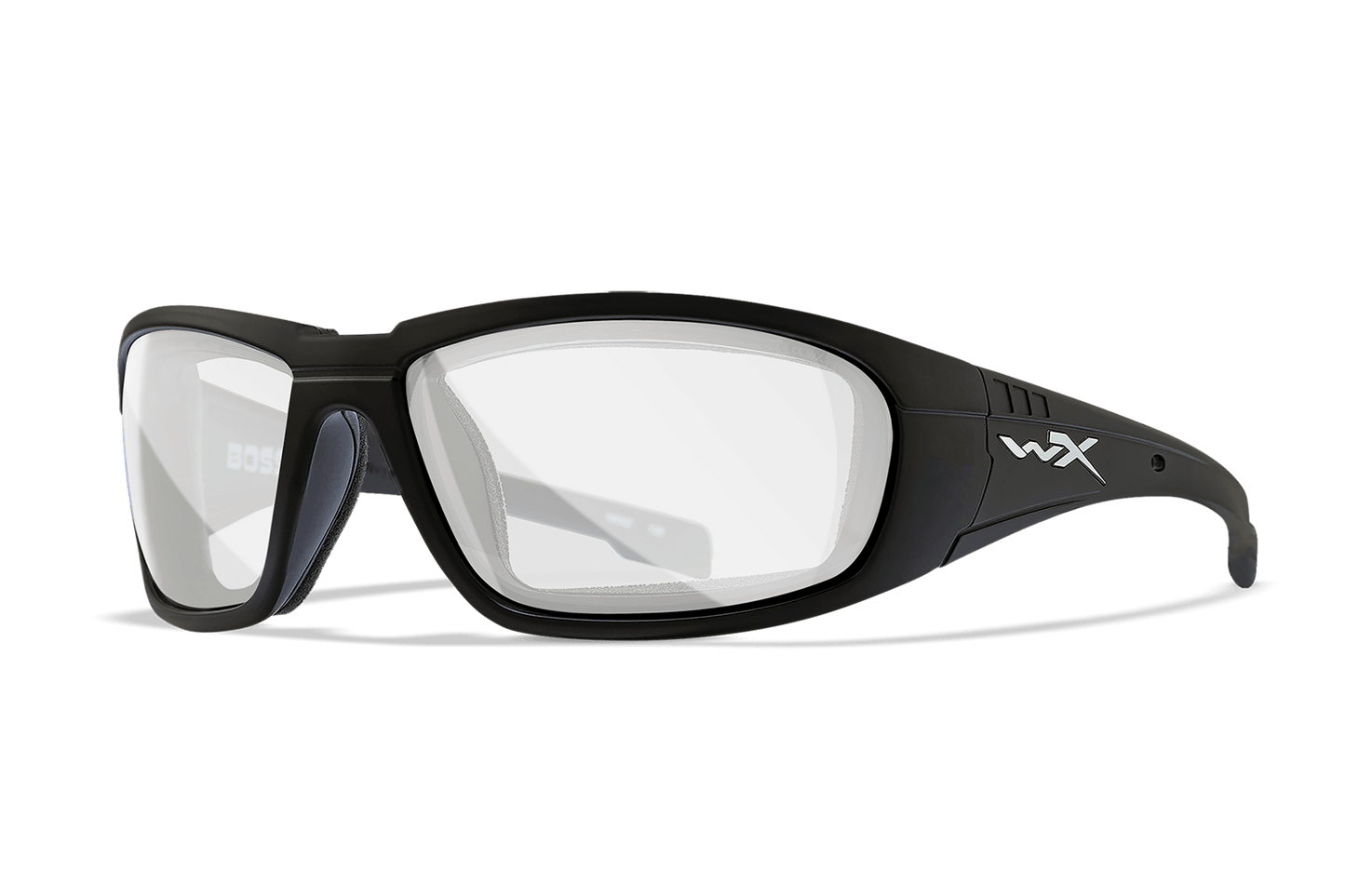 Wiley X Boss Z87 safety sunglasses - Matte Black Frame / Smoke Grey Lens
