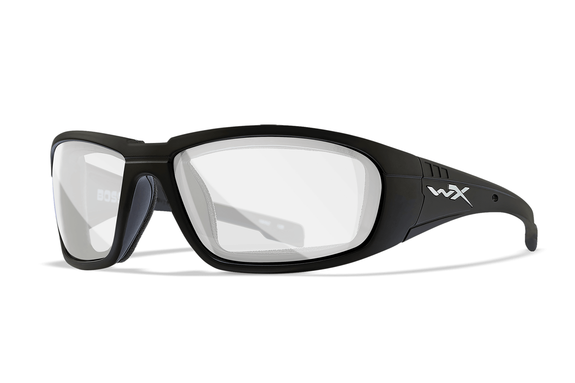 Wiley X Boss Z87 safety sunglasses - Matte Black Frame / Smoke Grey Lens