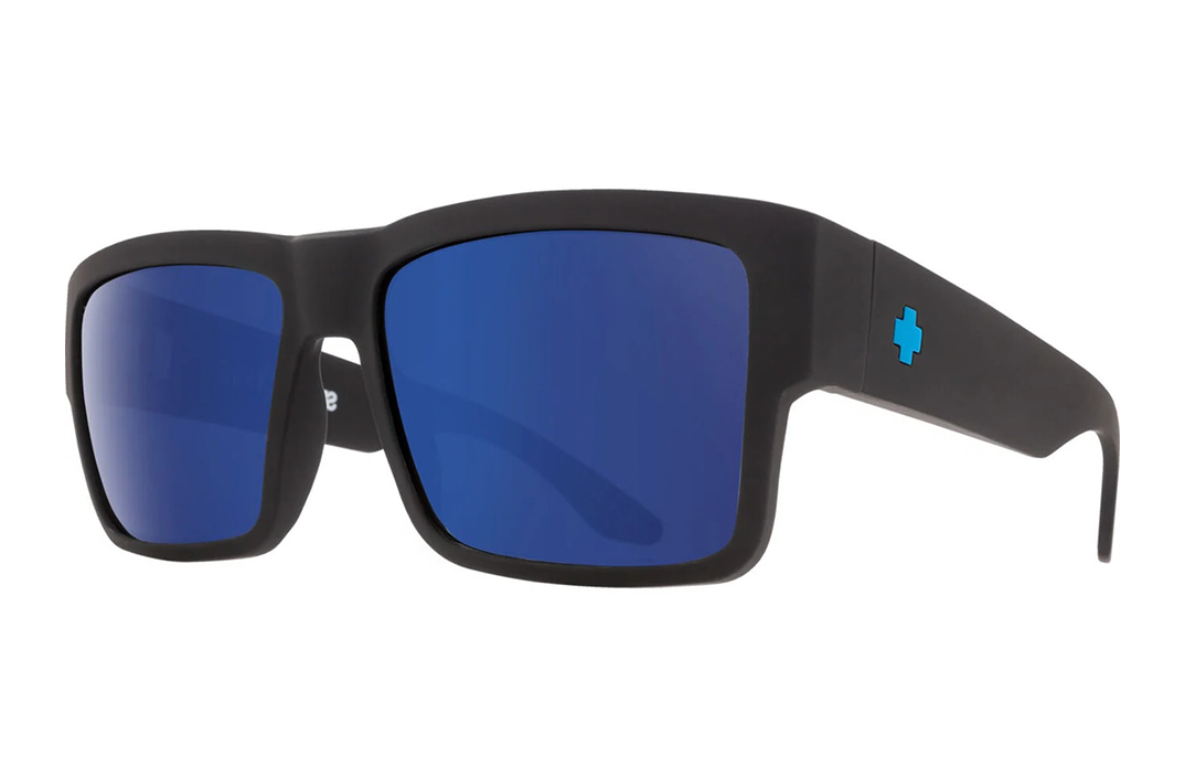 Cyrus Soft Matte Black Frame / Happy Bronze Blue Spectra Mirror Lens