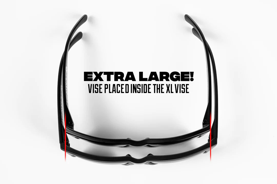 XL Vise Z87 Sunglasses: Black Frame