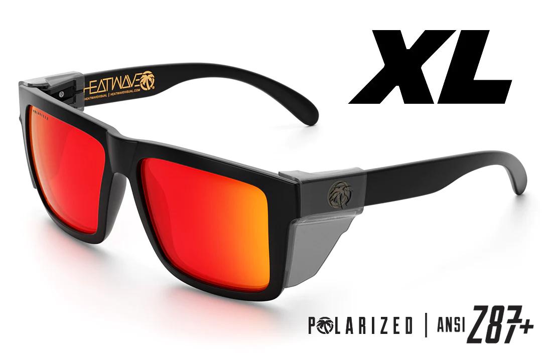 XL Vise Z87 Sunglasses: Black Frame