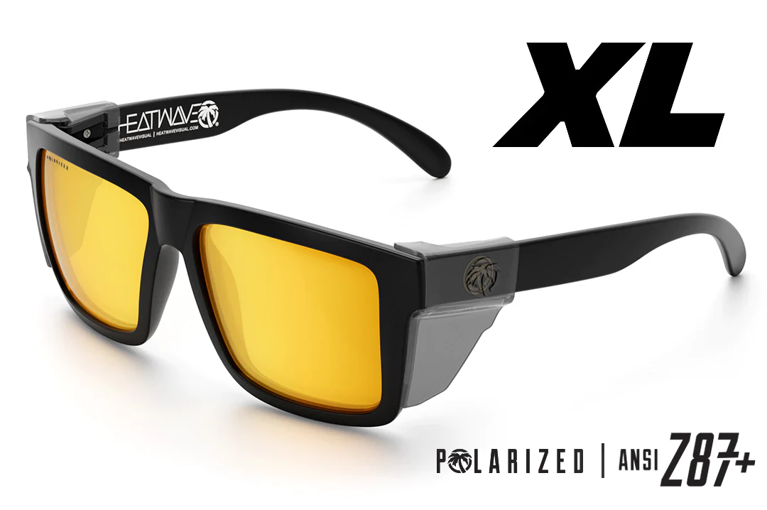 XL Vise Z87 Sunglasses: Black Frame