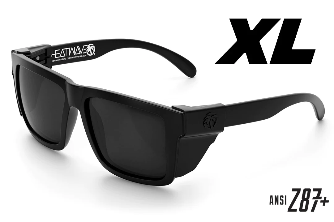 XL Vise Z87 Sunglasses: Black Frame