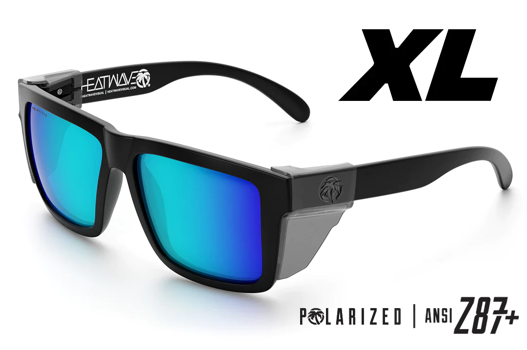 XL Vise Z87 Sunglasses: Black Frame