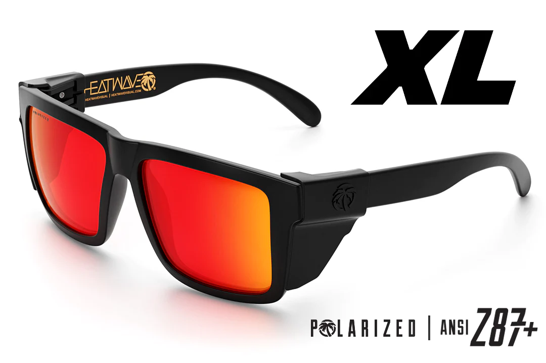 XL Vise Z87 Sunglasses: Black Frame