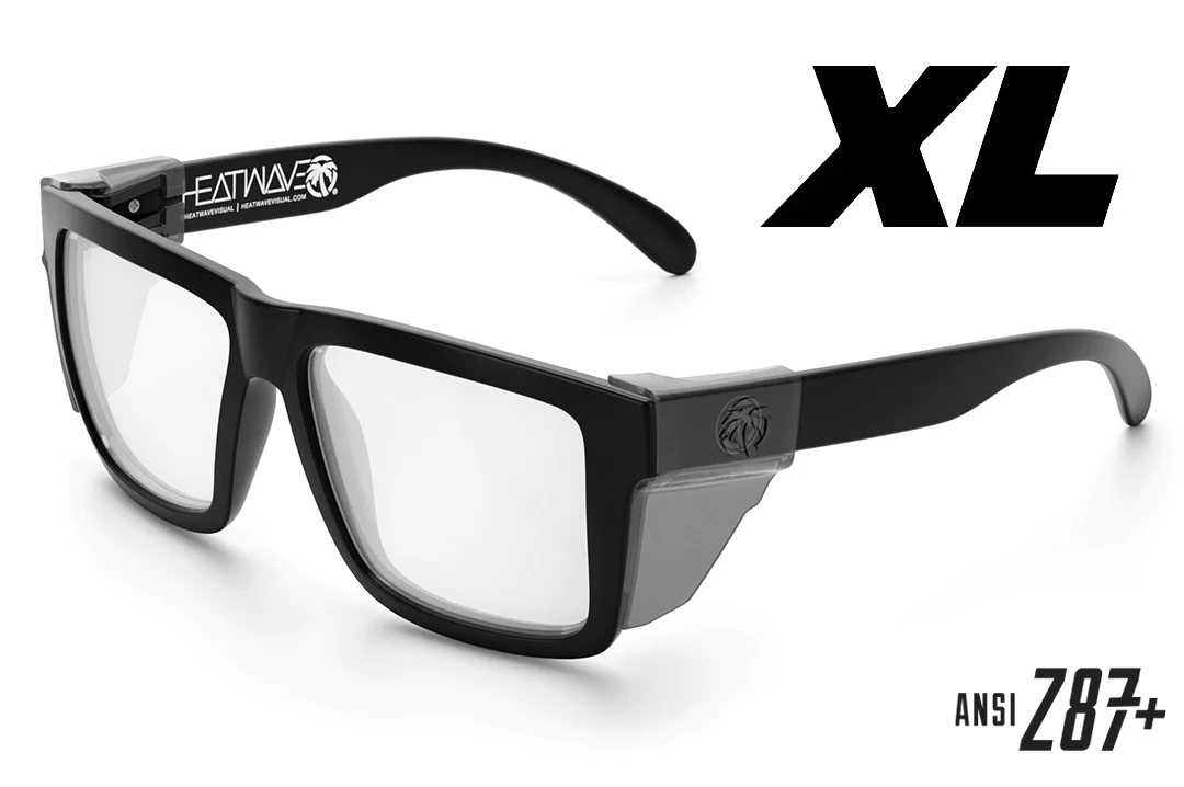 XL Vise Z87 Sunglasses: Black Frame