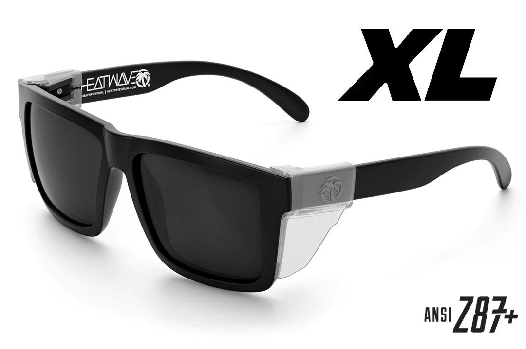 XL Vise Z87 Sunglasses: Black Frame