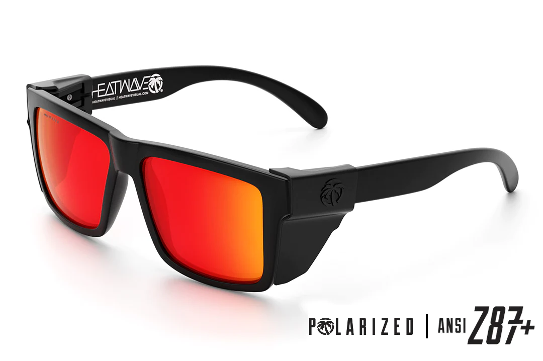Vise Z87 Sunglasses Black Frame: Polarized Tinted Lens
