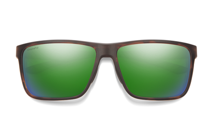 Riptide Matte Tortoise + ChromaPop Glass Polarized Green Mirror Lens