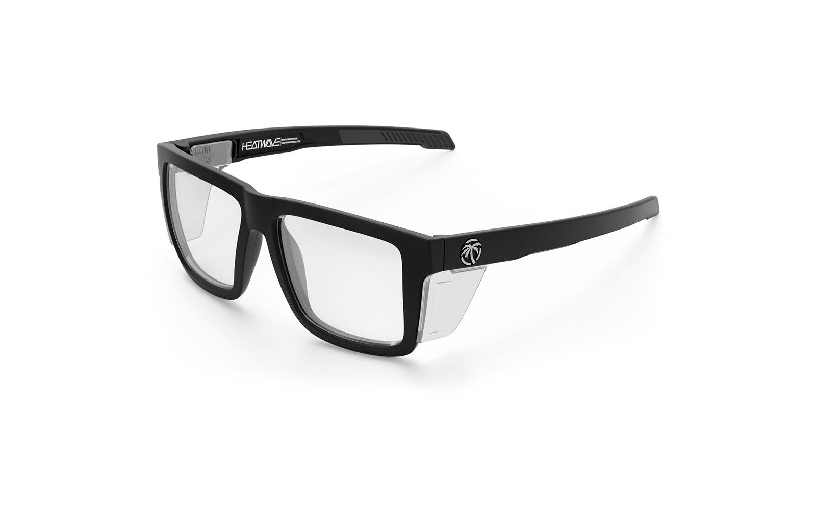Heat Wave Performance XL Vise black safety frame with clear anti-fog lenses